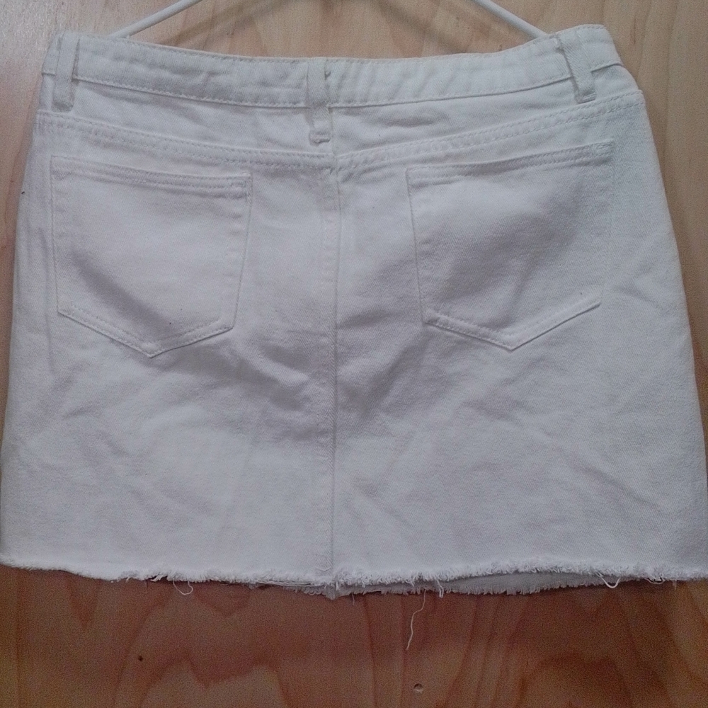 Jean mini skirt